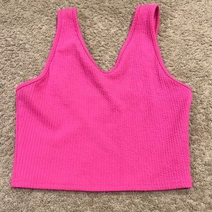 This is a small hot pink tank top from Shein!